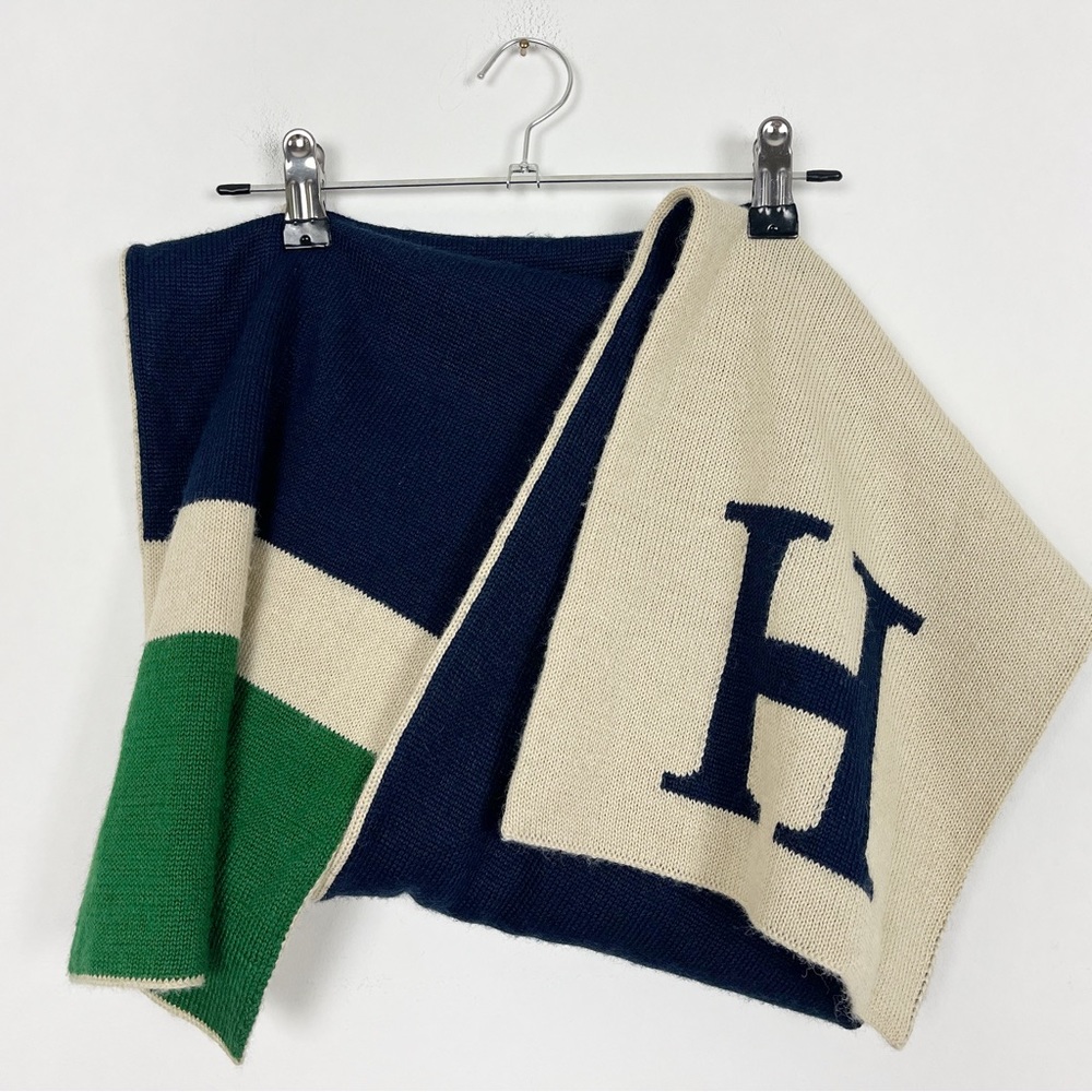 Tommy Hilfiger Navy, Green, and Cream Scarf
